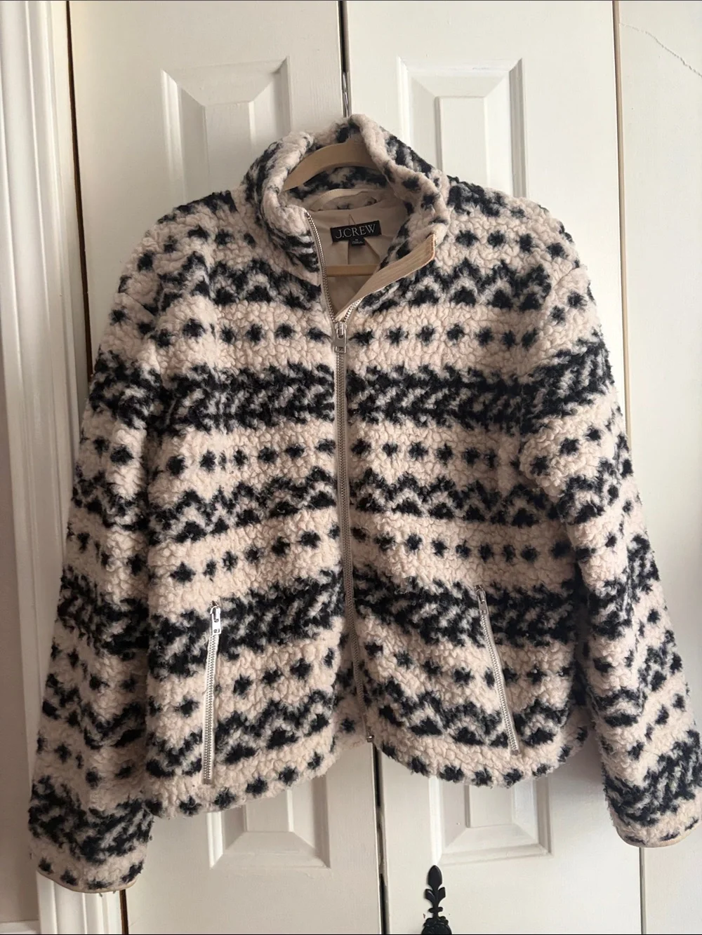 J Crew fleece jacket